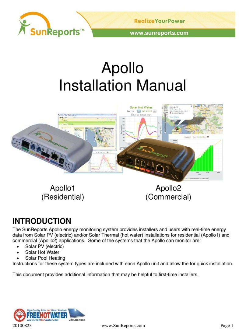 SunReports Apollo1 User manual