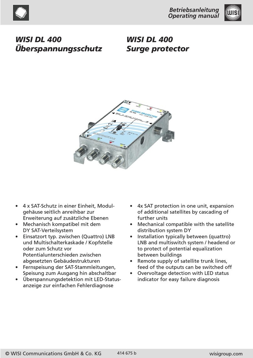 Wisi DL 400 operating manual Wisi DL 400 operating manual