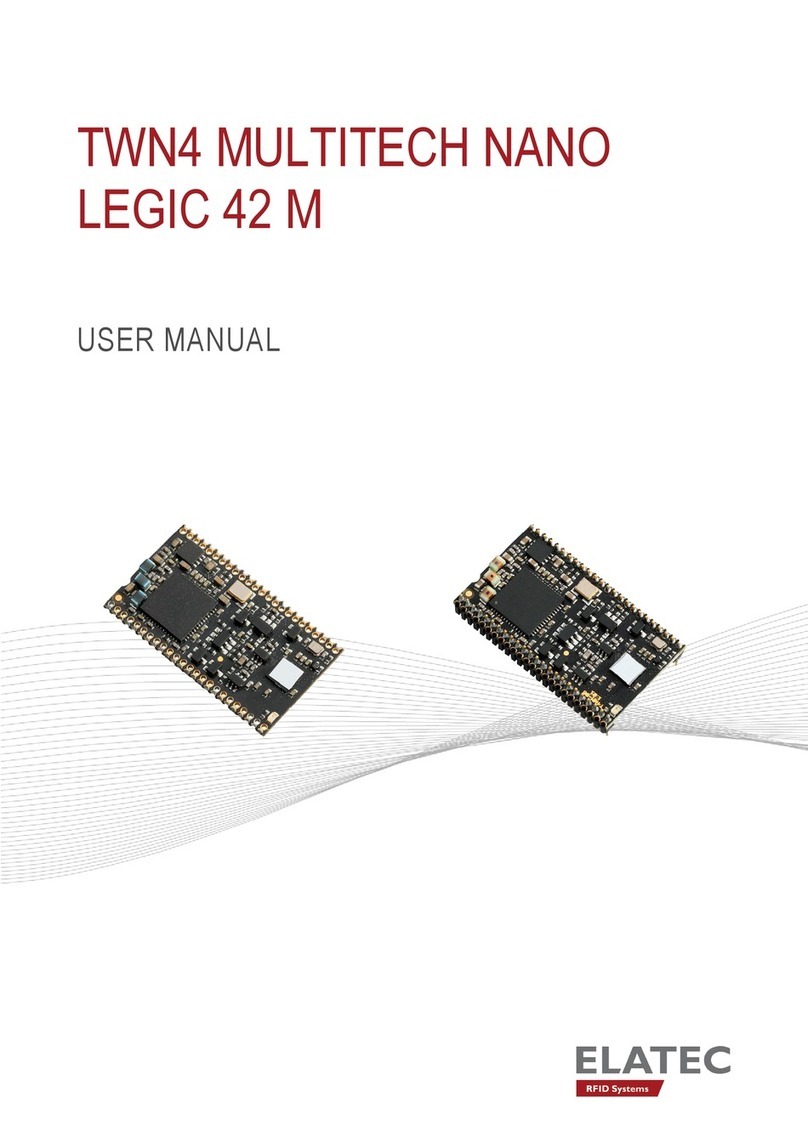 Elatec TWN4 MULTITECH NANO LEGIC 63 M user manual
