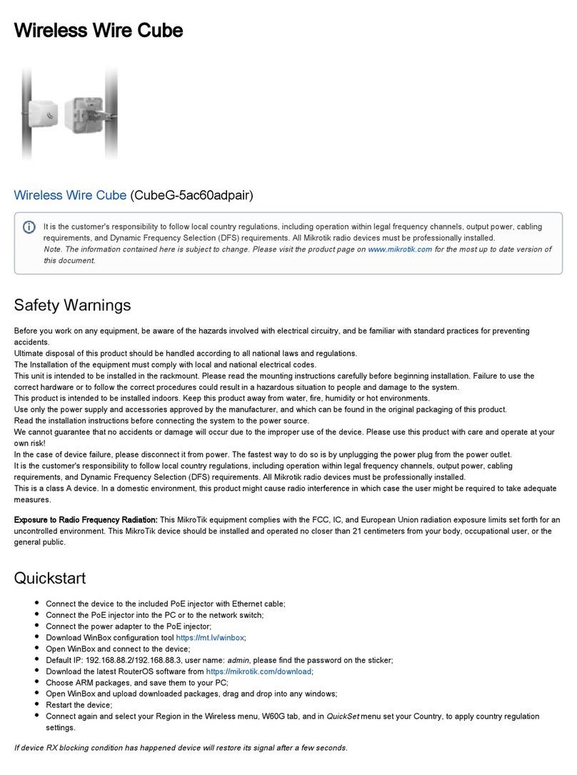 MikroTik Wireless Wire Cube User manual