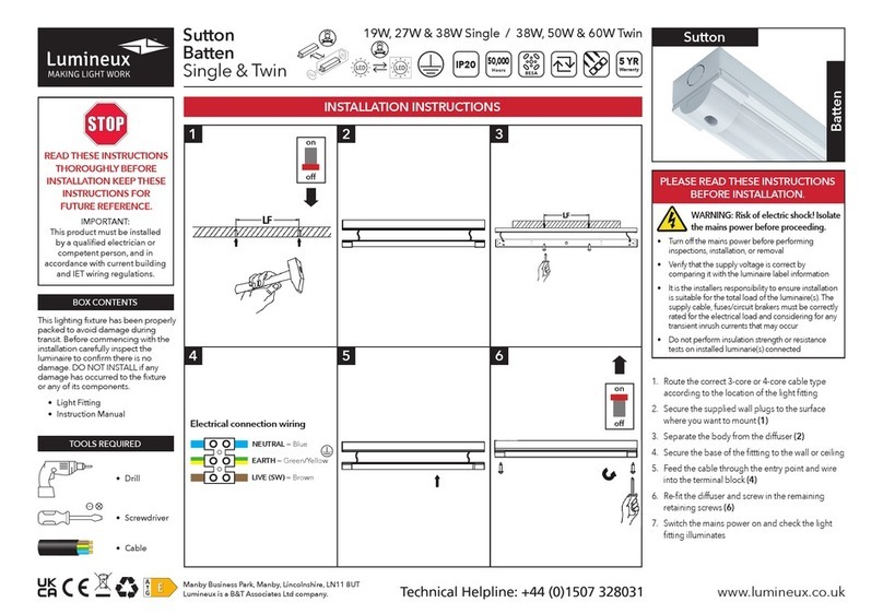 Lumineux Sutton Batten User manual