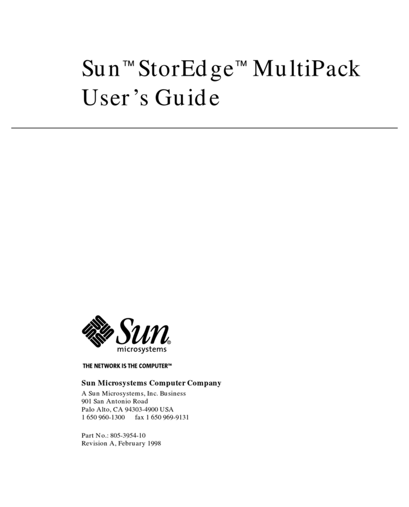 Sun Microsystems StorEdge MultiPack Series User manual