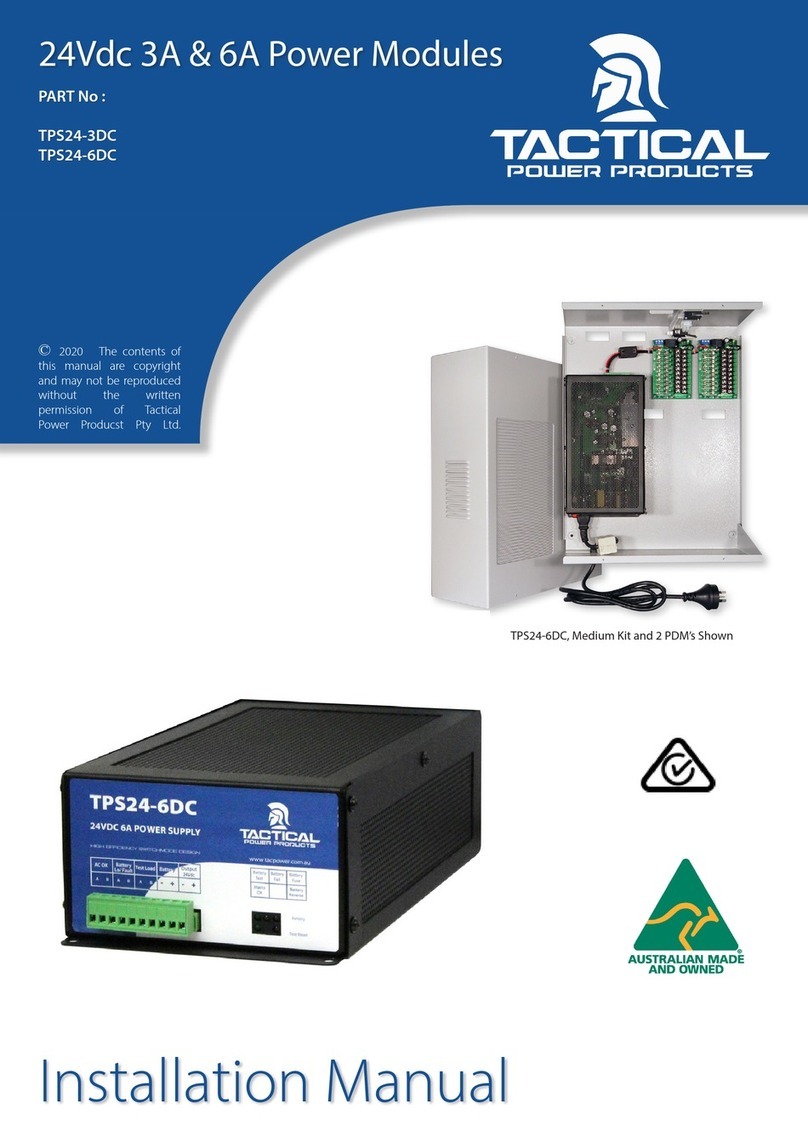 Tactical TPS24-3DC installation manual