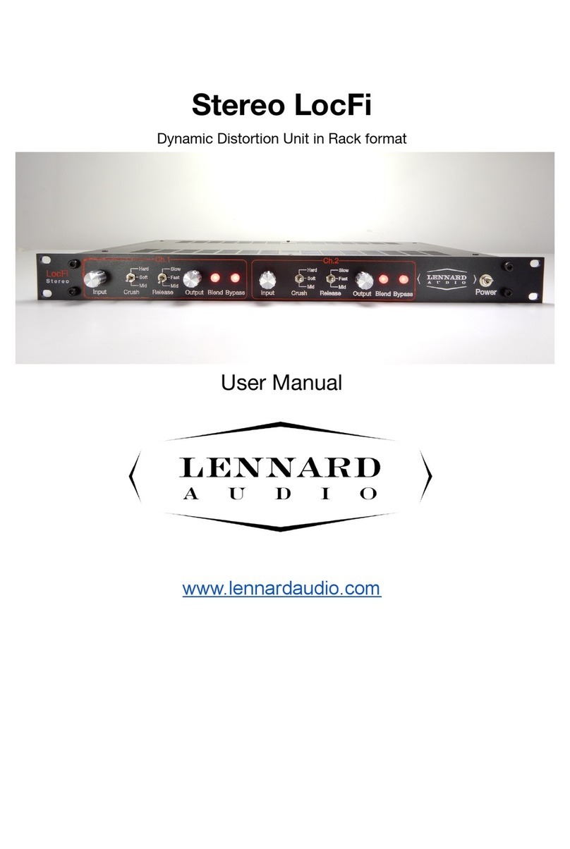 LENNARD AUDIO Stereo LocFi user manual