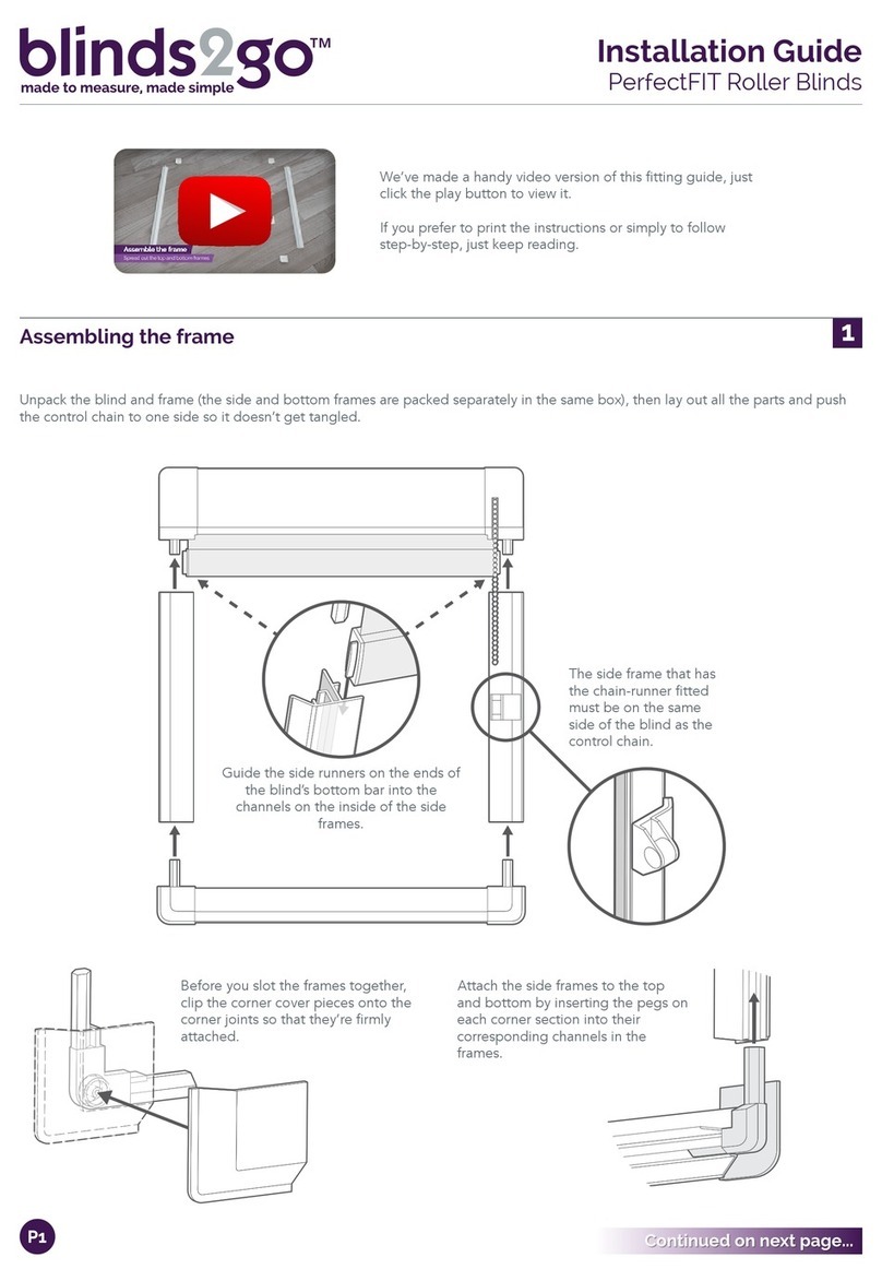 BLINDS2GO PerfectFIT installation guide