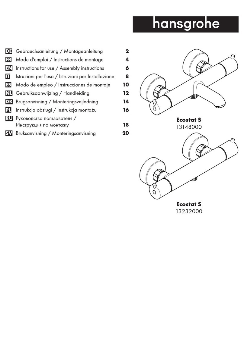 Hans Grohe Ecostat S 13148000 Instructions for use/assembly instructions Hans Grohe Ecostat S 13148000 Instructions for use/assembly instructions