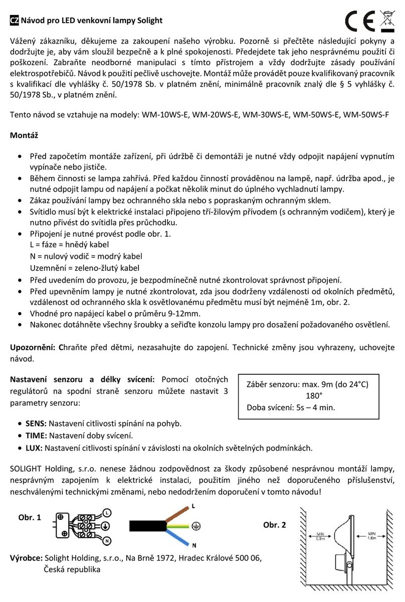 Solight WM-10WS-E User manual
