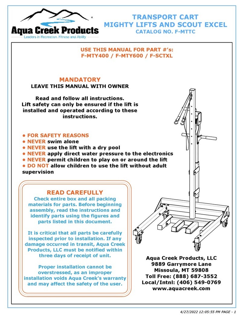 Aqua Creek Products F-MTTC manual