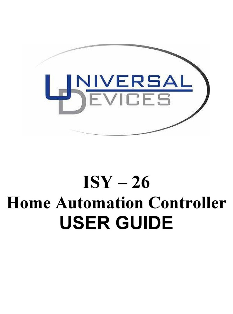 Universal Devices ISY-26 user guide Universal Devices ISY-26 user guide