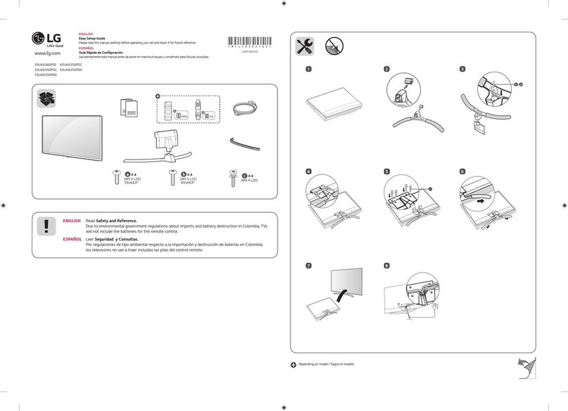 LG 55UK6360PSF Quick start guide