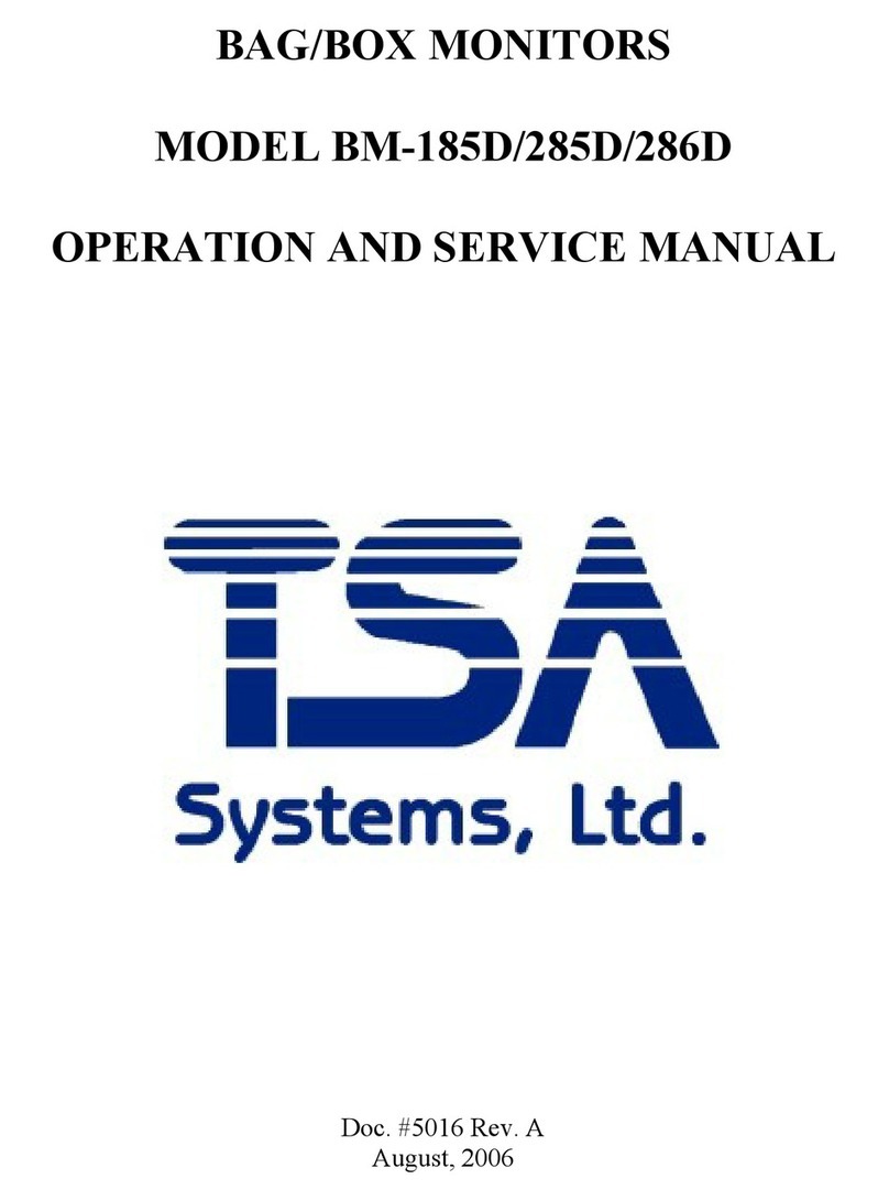 TSA Systems BM-185D Operation manual