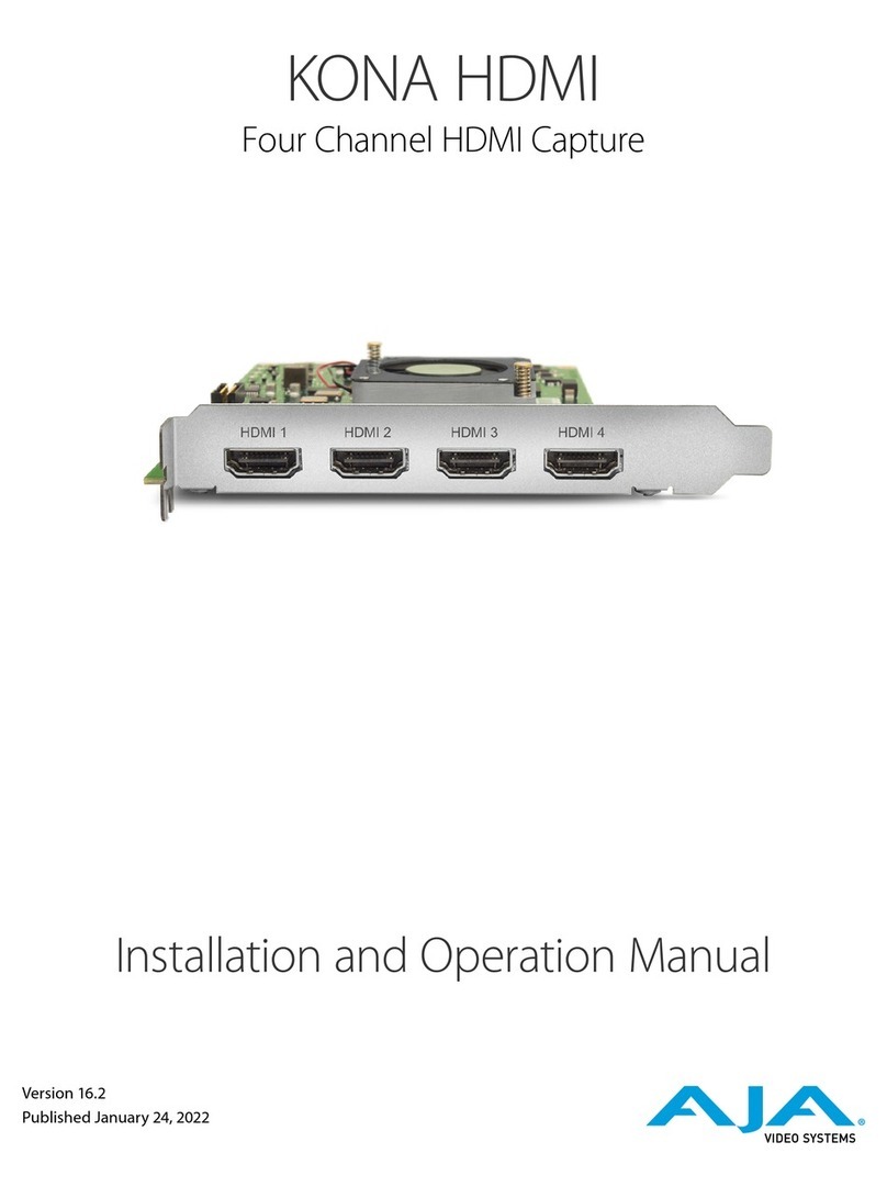 AJA KONA HDMI User manual