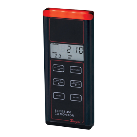 Dwyer Instruments 450 Series Operation and maintenance manual