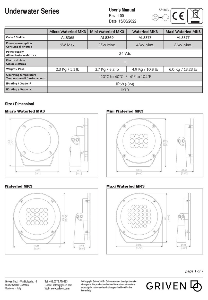 Griven Micro Waterled MK3 User manual Griven Micro Waterled MK3 User manual