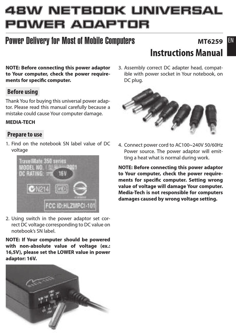 MediaTech MT6259 instruction manual