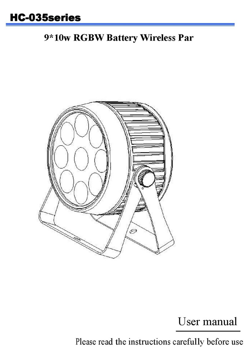 HC Stage Lighting HC-035 Series User manual