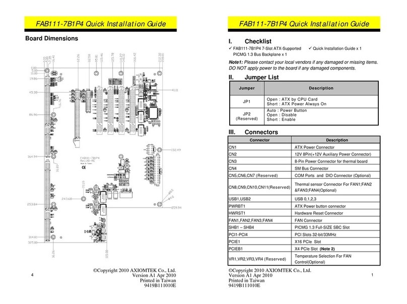 AXIOMTEK FAB111-7B1P4 User manual AXIOMTEK FAB111-7B1P4 User manual