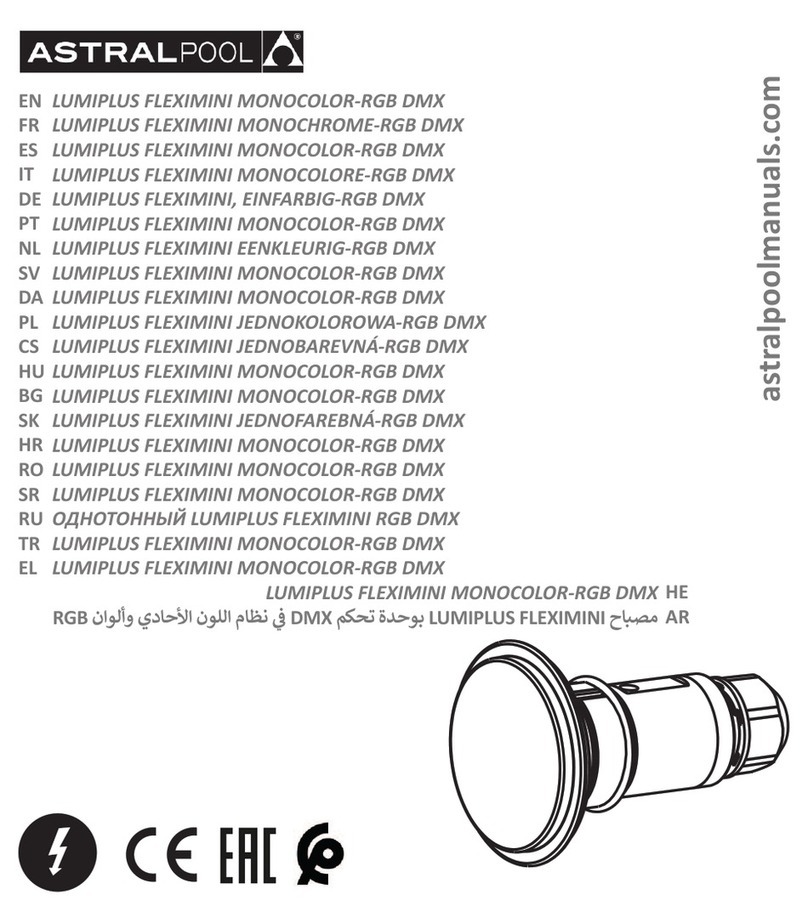 Astral Pool LUMIPLUS FLEXIMINI MONOCOLOR-RGB DMX instruction manual Astral Pool LUMIPLUS FLEXIMINI MONOCOLOR-RGB DMX instruction manual