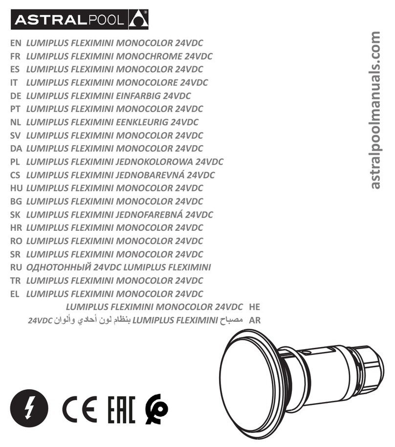 Astral Pool LUMIPLUS FLEXIMINI MONOCOLOR 24VDC instruction manual Astral Pool LUMIPLUS FLEXIMINI MONOCOLOR 24VDC instruction manual