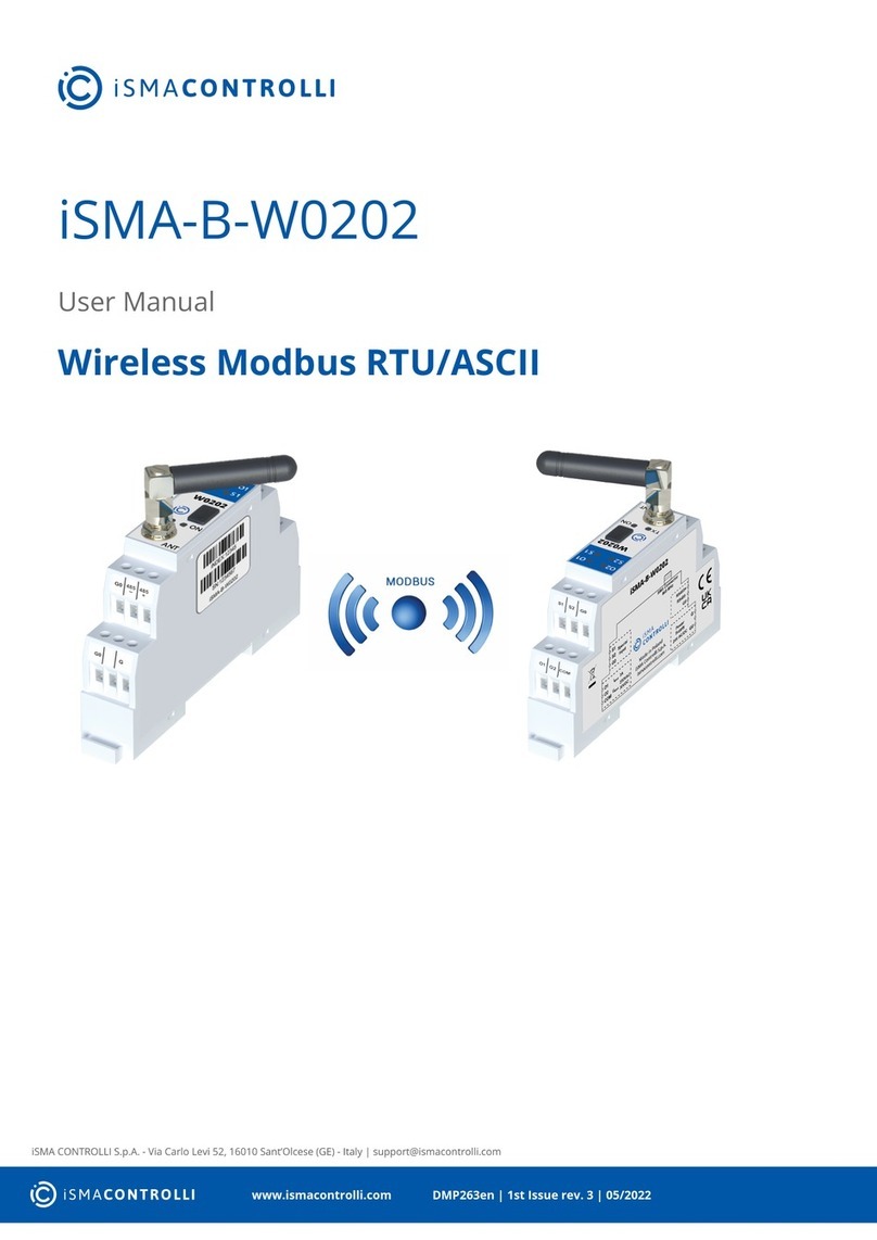 iSMA iSMA-B-W0202 User manual