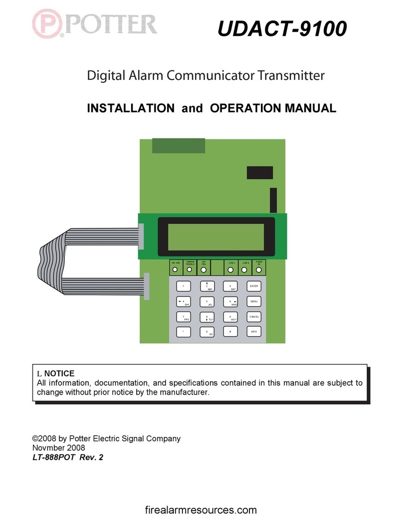Potter UDACT-9100 User manual