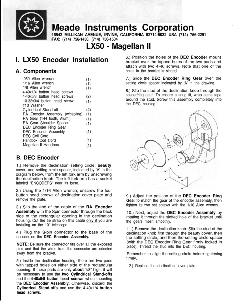 Meade Magellan II Installation