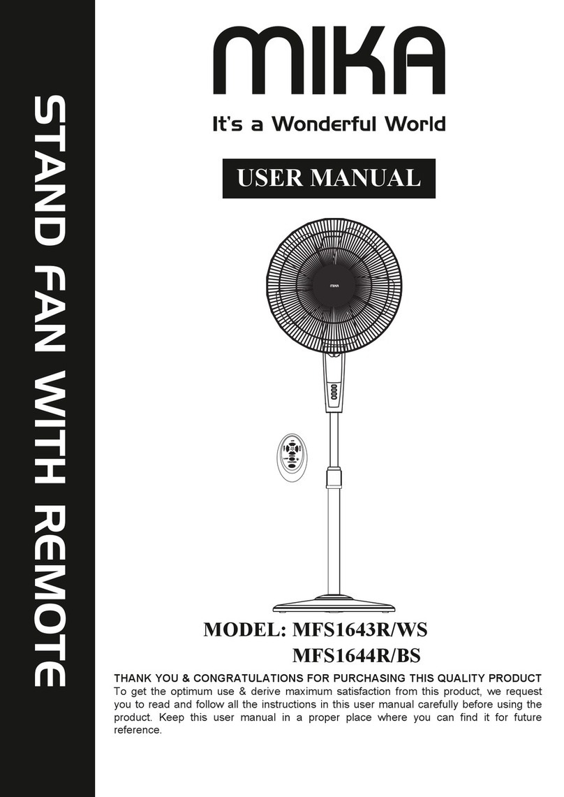 MIKA MFS1643R/WS user manual