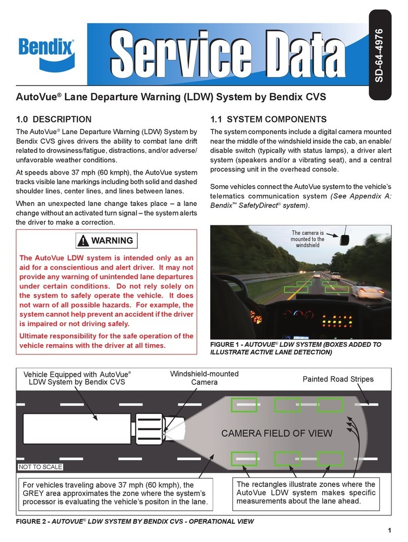 Bendix CVS AutoVue LDW Service data