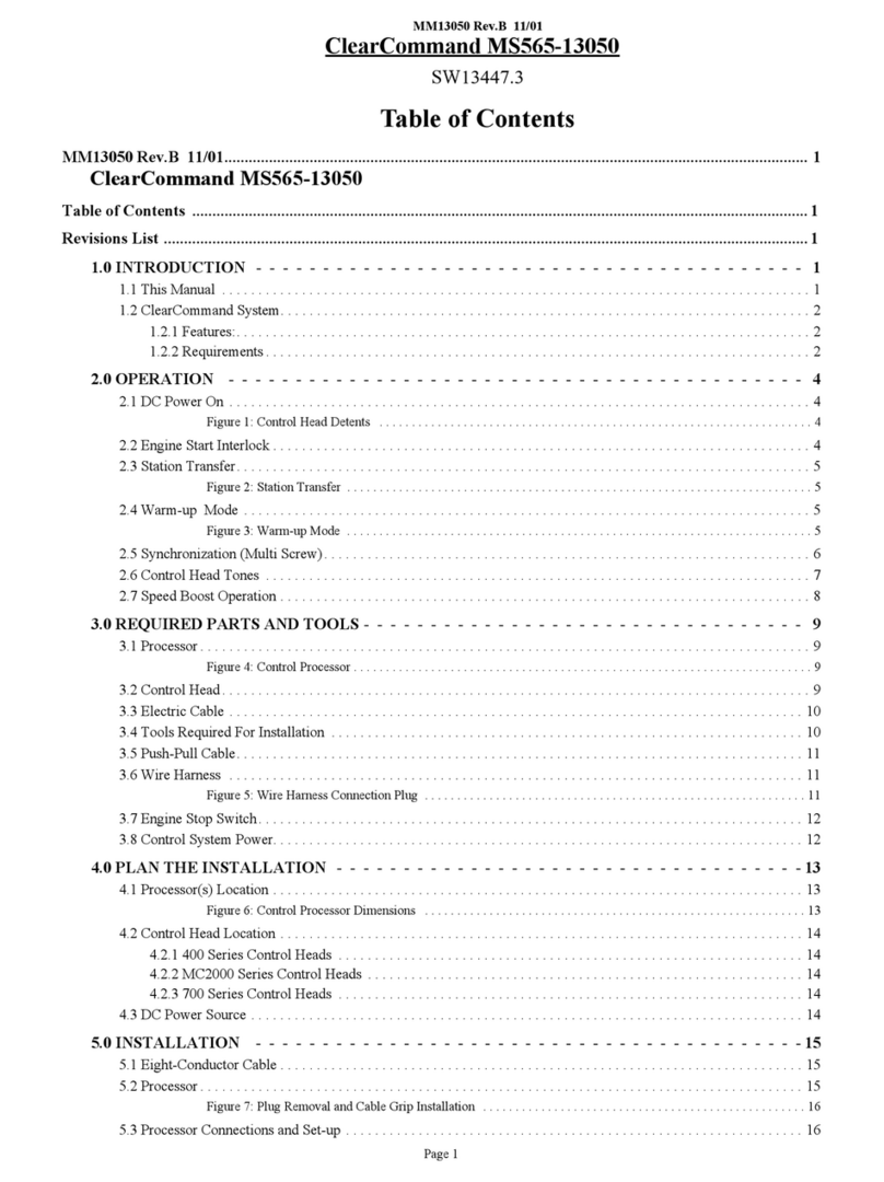 ZF Marine ClearCommand User manual