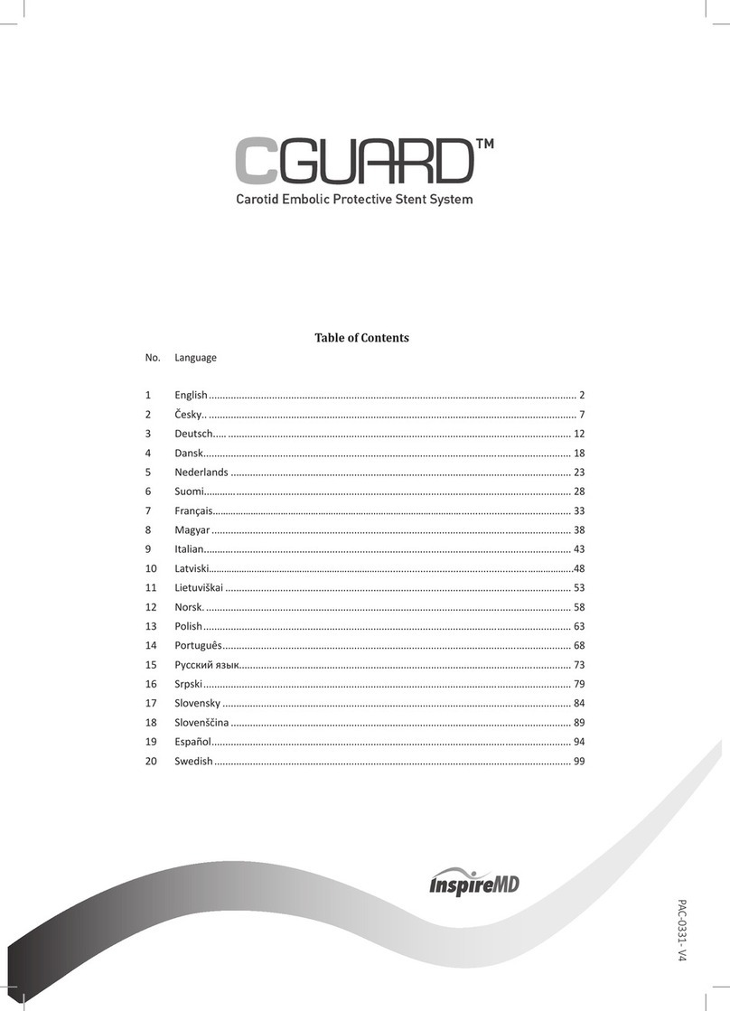 InspireMD CGUARD MCS0620 manual