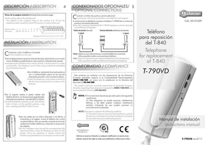 golmar T-790VD User manual golmar T-790VD User manual