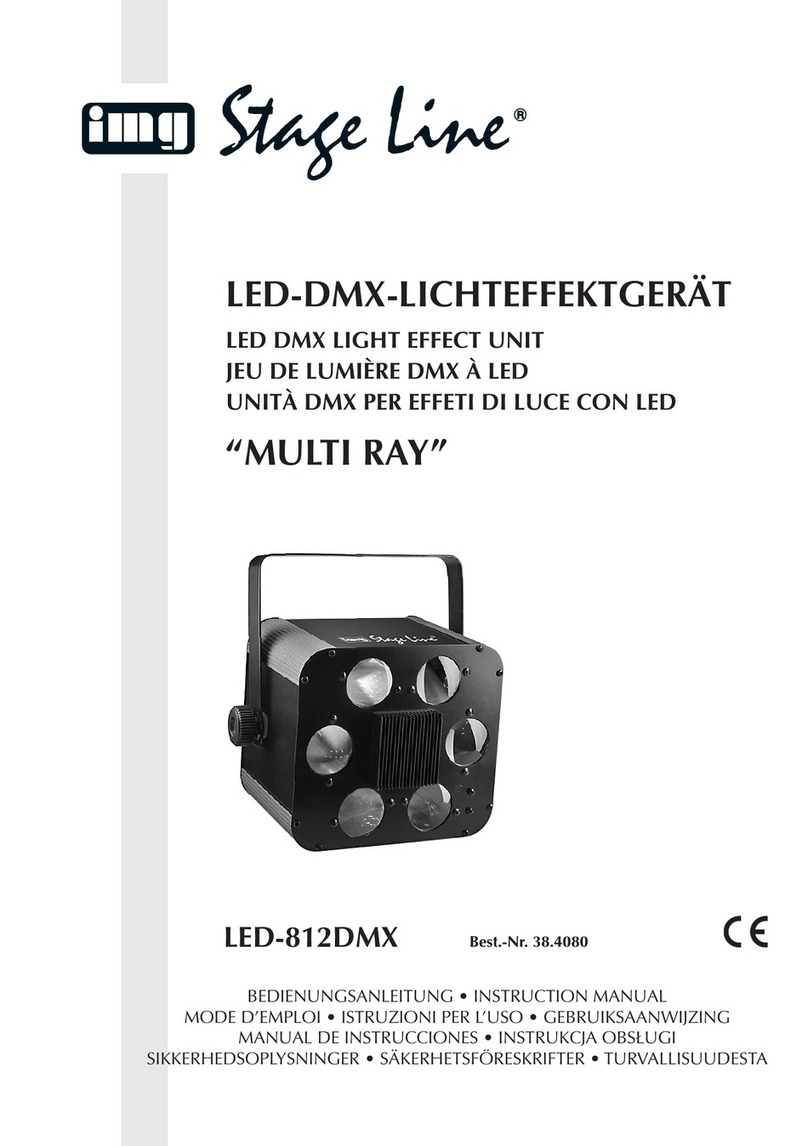 IMG STAGE LINE MULTI RAY LED-812DMX User manual