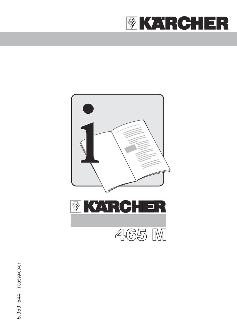 Kärcher 465 M operating instructions