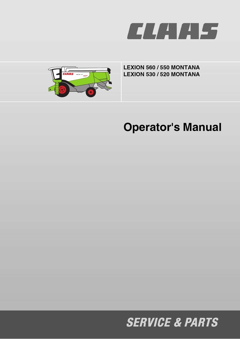 Claas LEXION 560 MONTANA User manual