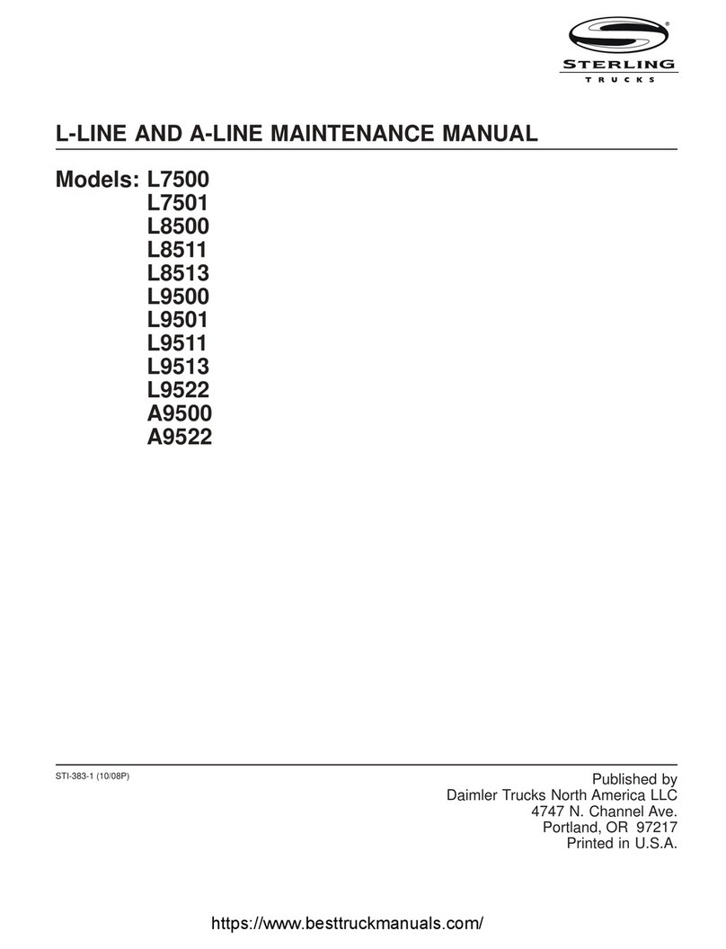 Sterling Trucks L7500 Maintenance manual