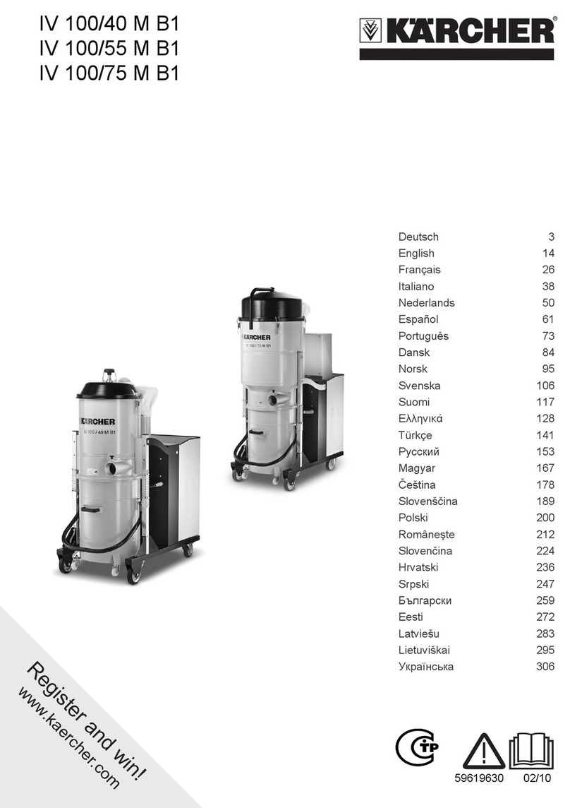 Kärcher IV 100/40 M B1 User manual