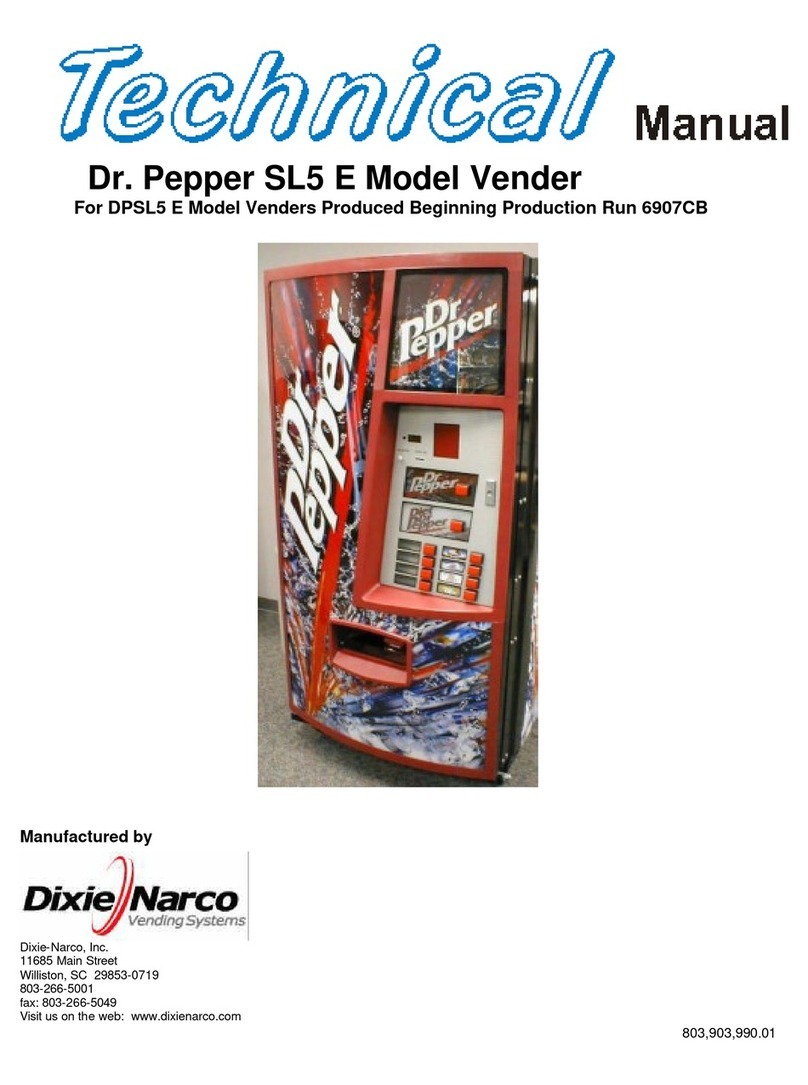 Dixie Narco DPSL5 E User manual