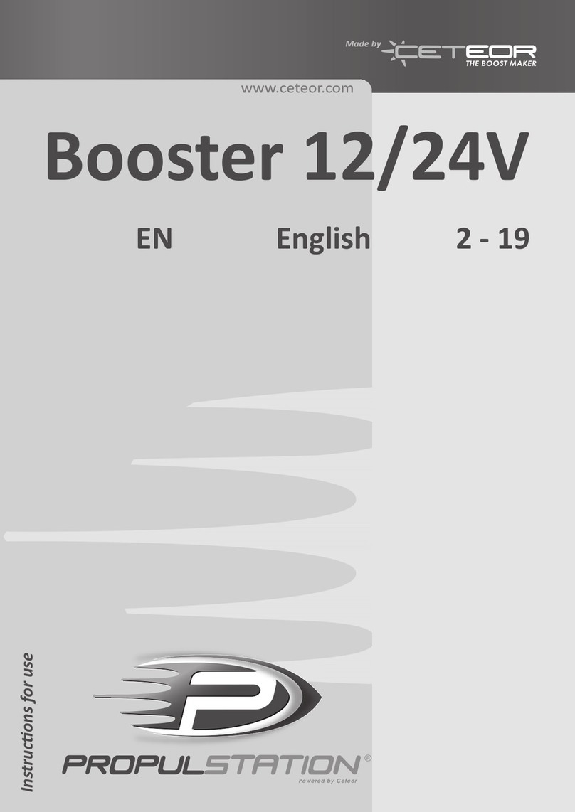 Ceteor Propulstation Booster 12V Instructions for use