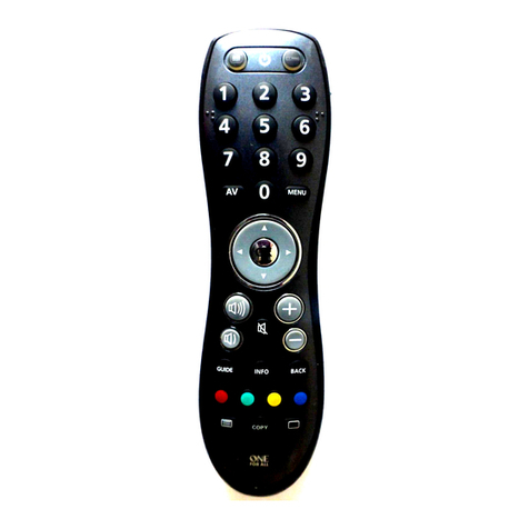 ONE URC-6420 Instruction manual  & code  list