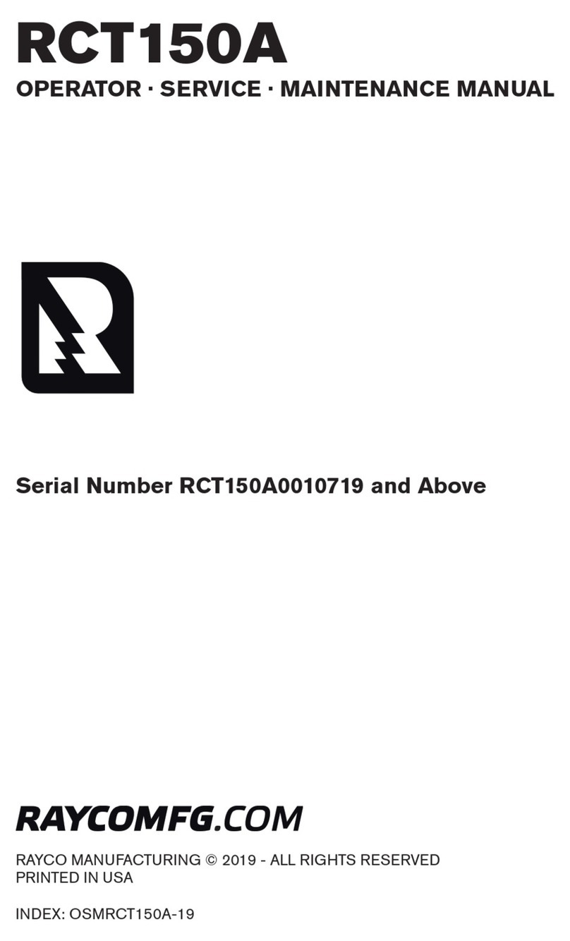 Rayco RCT150A 2019 Installation and user guide