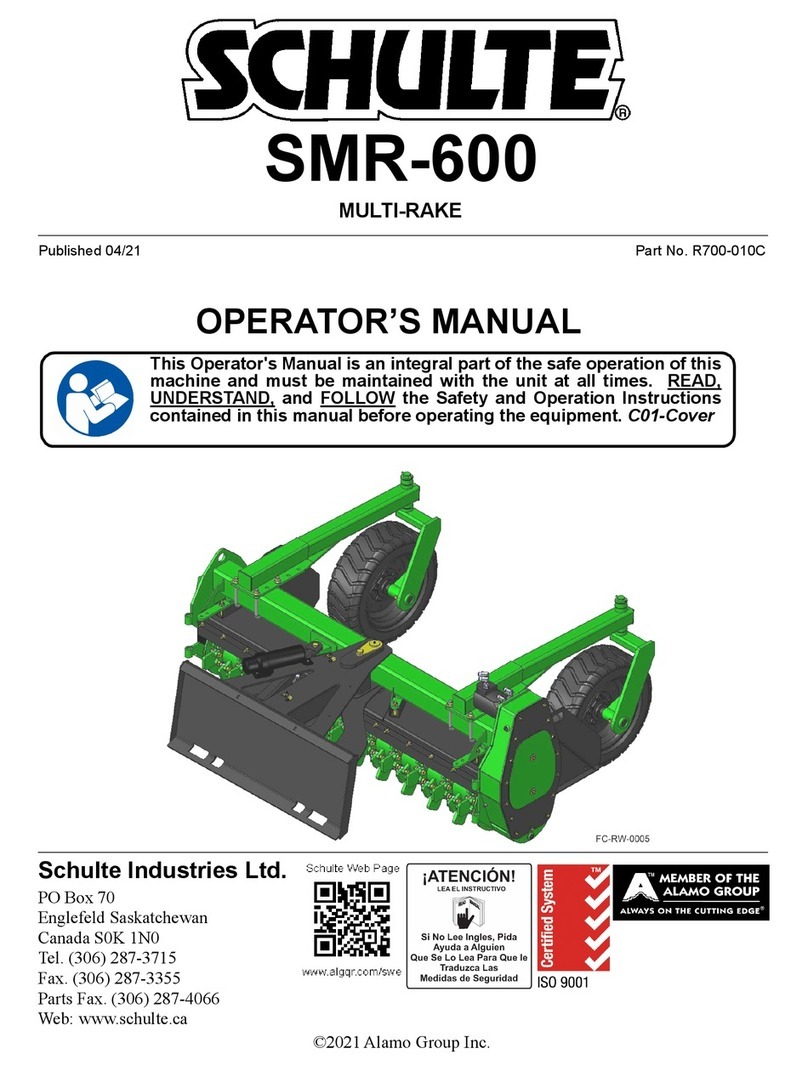 Schulte SMR-600 Operator's manual