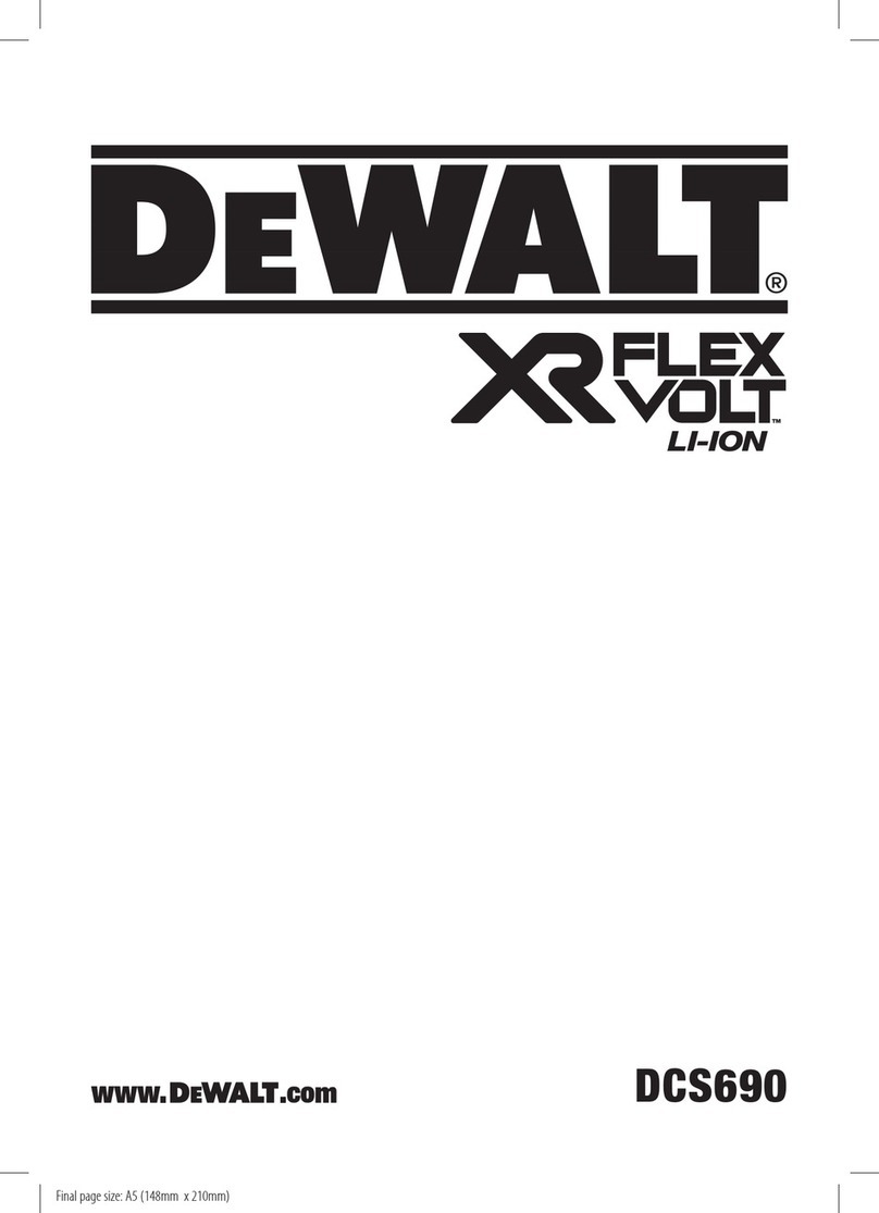 DeWalt XR Li-Ion Flexvolt DCS690 Original instructions