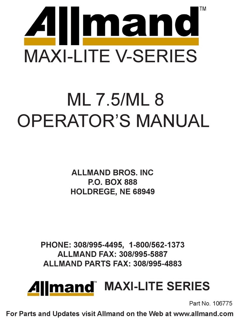 Allmand MAXI-LITE V Series Operator's manual