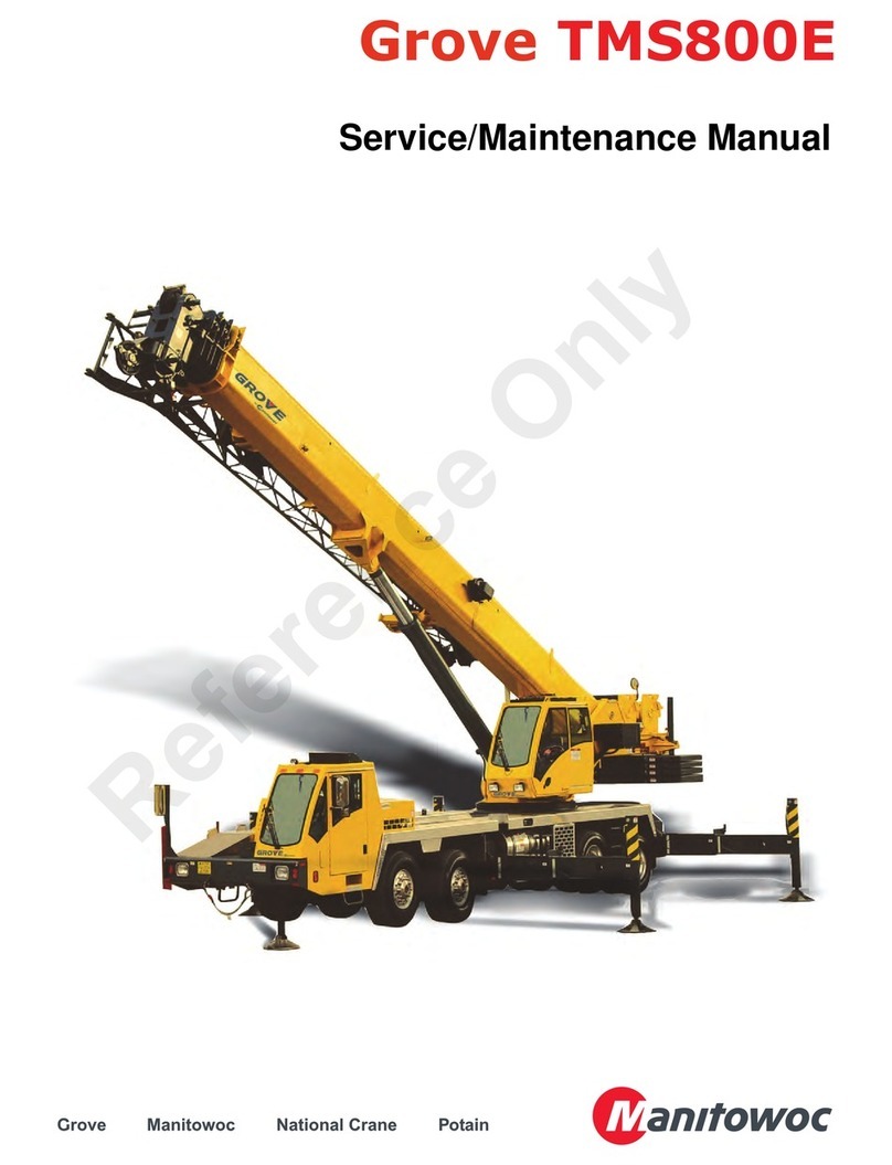 Manitowoc Grove TMS800E Installation and user guide