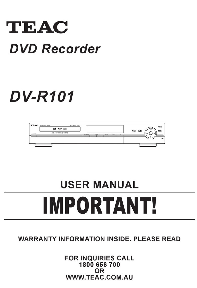 Teac DV-R101 user manual