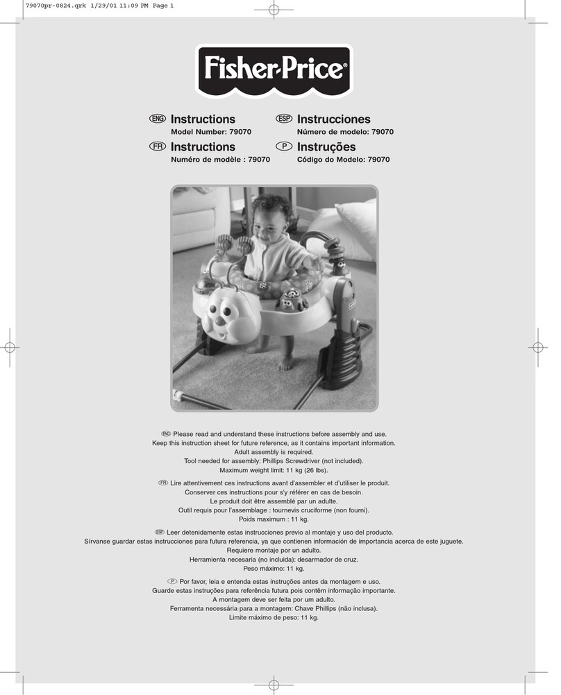 Fisher-Price PORTABLE ENTERTAINER 79070 User manual Fisher-Price PORTABLE ENTERTAINER 79070 User manual