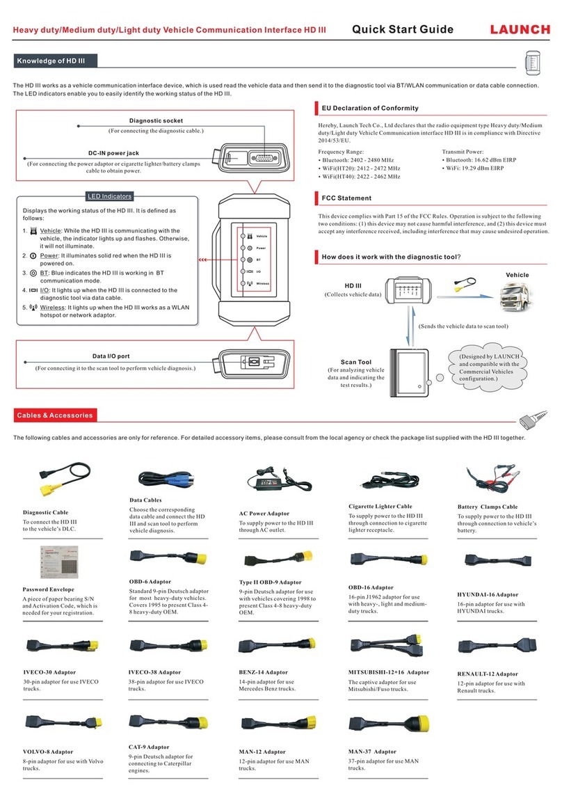 Launch HD3 User manual