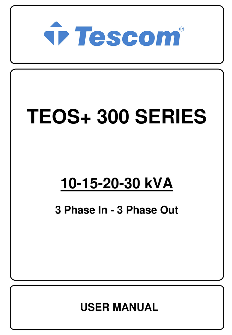 Tescom TEOS+ 300 Series user manual