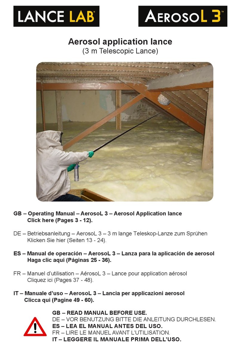 Lance Lab AEROSOL 3 operating manual