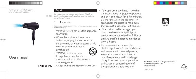 Philips HP4935 User manual Philips HP4935 User manual